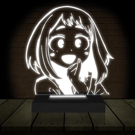 Imagem de Luminária Led 3D Ochaco Uraraka Boku No Hero