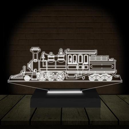 Imagem de Luminária Led 3D Trem Abajur Presente Criativo Decoração