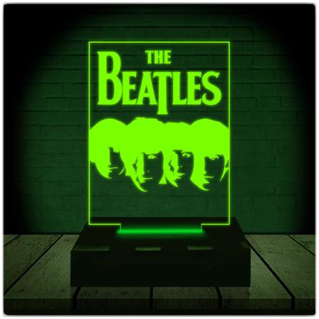 Imagem de Luminária Led Abajur  3D  The Beatles Rock 2