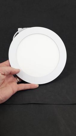 Imagem de Luminária LED de embutir redondo 3000K branco quente 12W