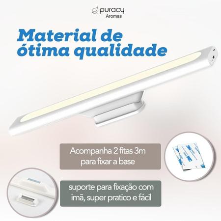 Imagem de Luminária Led Recarregável Leitura Armário Mesa Abajour Imã