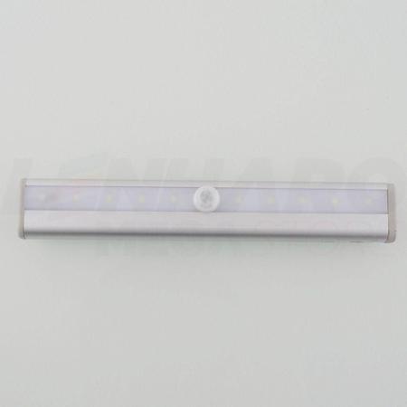 Imagem de Luminária LED s/ Fio Sensor de Luminosidade e Presença p/ Cozinhas, Armários, Gavetas - 19 cm - Branco Quente - LMS-LS3201