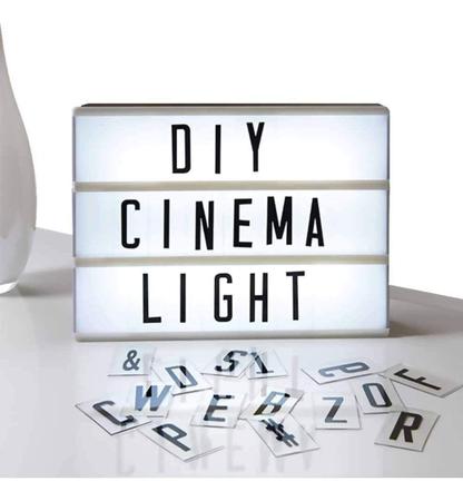 Imagem de Luminária Letreiro Led Cinema Light Box Led A4 + 96 Letras