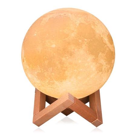 Imagem de Luminária Lua Cheia 3D Multifuncional Umidificador