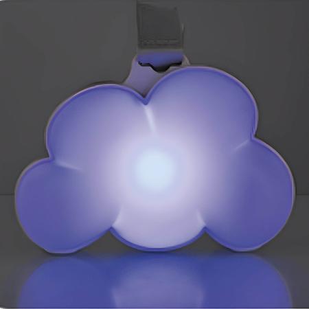 Imagem de Luminária Musical Little Cloud infantil divertida lúdica muda de cor botão ON / OFF Três Níveis de Brilho KaBaby 11701B