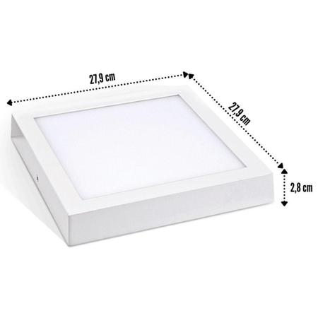 Imagem de Luminária Painel de LED sobrepor 24w - Branco Frio - LUMANTI