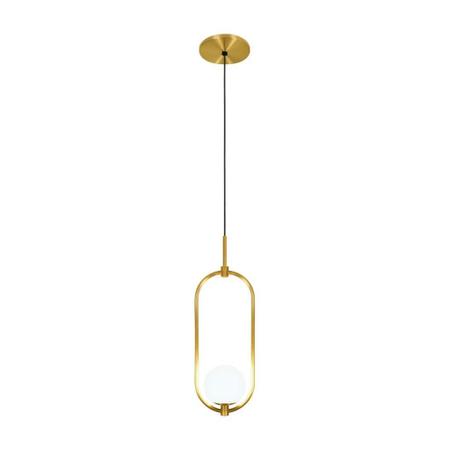 Imagem de Luminária Pendente Minimalista Decoração Luxo Dourada 1701