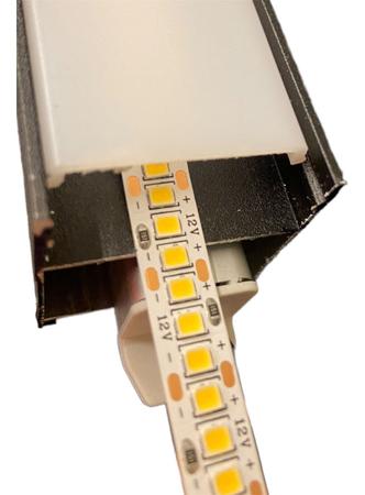 Imagem de Luminária Perfil Led 1m 35mm C/ Fita E Fonte Alojamento 40w