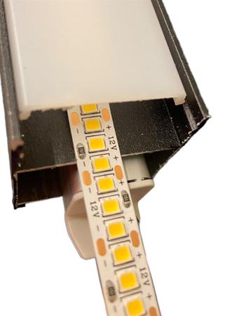 Imagem de Luminária Perfil Led 1m 35mm C/ Fita e Fonte Alojamento