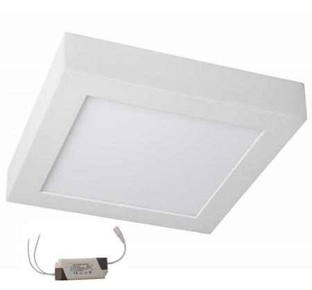 Imagem de Luminária Plafon Led Sobrepor 12w Quadrado 17x17cm Bivolt Save Energy