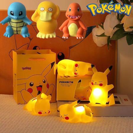 Lâmpada de Cabeceira Pikachu - Pokemon Luz da Noite - Presente Fofo – Akuma  No Mi