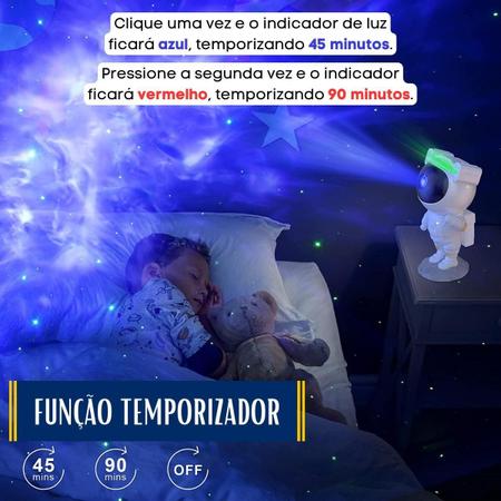 Imagem de Luminaria Projetor De Luz Astronauta Galaxy Ligth Estrelas