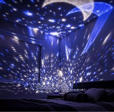 Imagem de Luminária Projetor Estrela 360º Galaxy Star Master Rosa