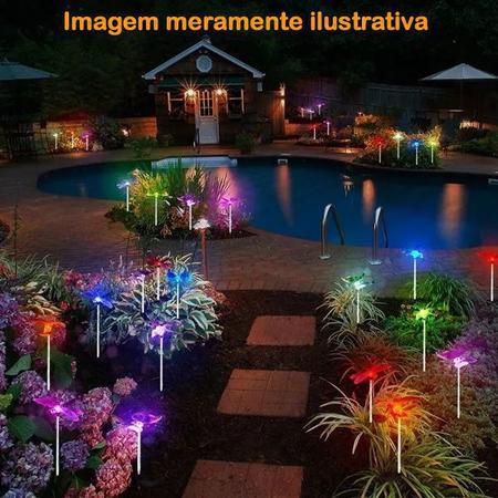 Imagem de Luminária Solar para Jardim Borboleta 2 Peças CBRN12954