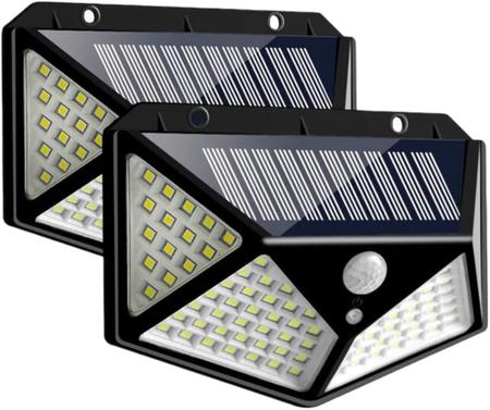 Imagem de Luminária Solar Parede 100 Led Sensor Presença