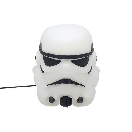 Imagem de Luminária Stormtrooper Star Wars Disney Abajur Capacete Presente Decoração Nerd Geek Clássico