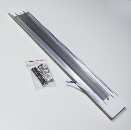 Imagem de Luminária tubular led flat 18w 60cm 6500k bivolt calha de sobrepor ST377