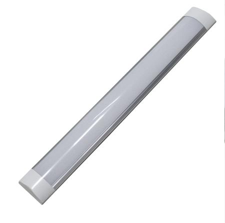 Imagem de Luminária tubular led flat 18w 60cm 6500k bivolt calha de sobrepor ST377