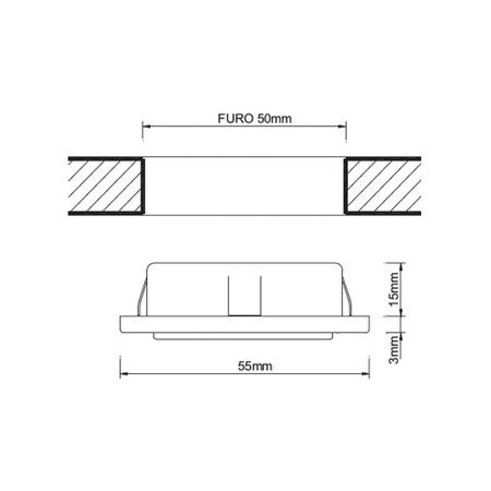 Imagem de Luminária Vega 2,5w 6000k 127-220v 1,0mt - Lumitek Preto