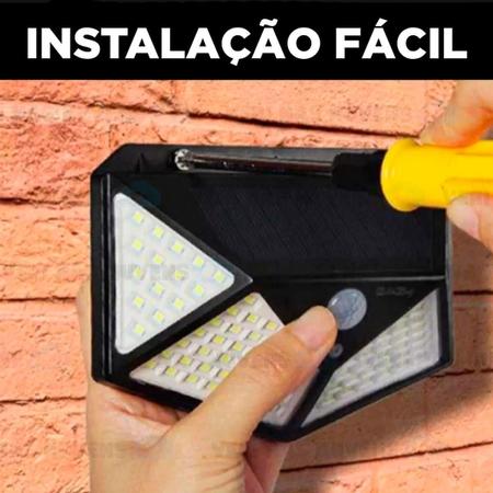 Imagem de Luminárias Solar Parede Crepuscular Sensor Jardim