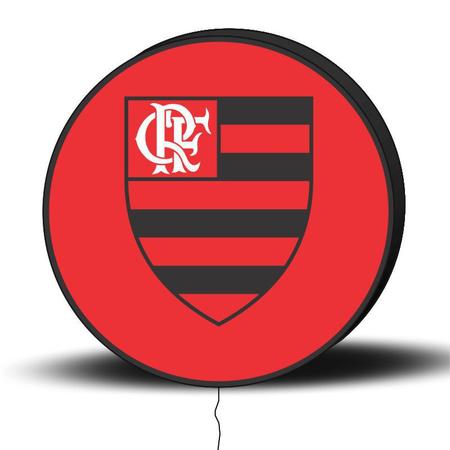 Imagem de Luminoso de Parede Flamengo 40cm Acrilico LED, Luminoso de Bar e Churrasqueira, Placa Decorativa de Parede