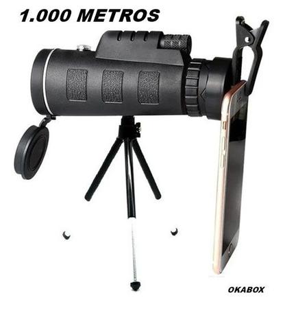 Imagem de Luneta 1000 Metros monóculo telescópio  monocular suporte celular - 40X60