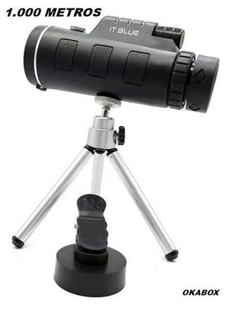 Imagem de Luneta 1000 Metros monóculo telescópio  monocular suporte celular - 40X60