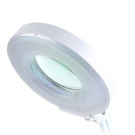 Imagem de Lupa Estetica Para Mesa 220v Luminaria De Led Retratil Articulavel Giratoria Lente Optico Ampla Dentista (BSL-LUPA-2)