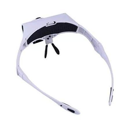 Imagem de Lupa Profissional 9892B1 Magnifier Com Pala 2 Leds 5 Lentes