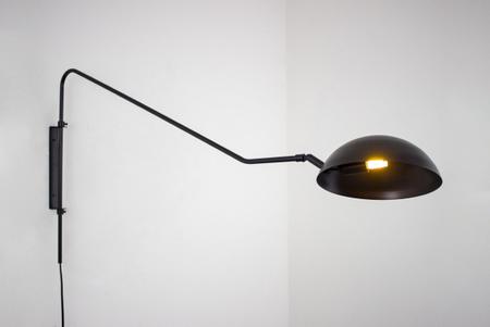 Imagem de Lustre Arandela Dome Articulada Industrial 90cm Preto 177