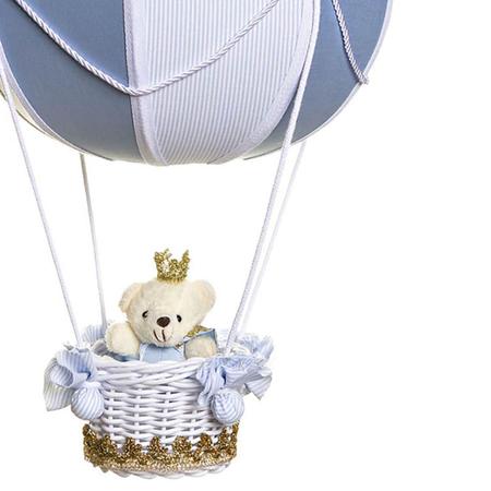 Imagem de Lustre Balão Bolinha Ursinho Príncipe Quarto Bebê Infantil Menino