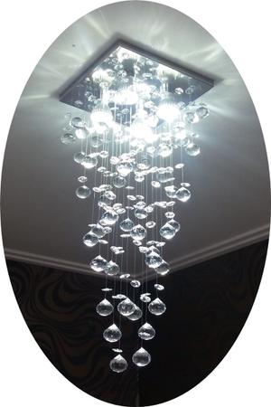 Imagem de Lustre de Cristal Para Sala de Jantar Estar Com 04 lâmpadas