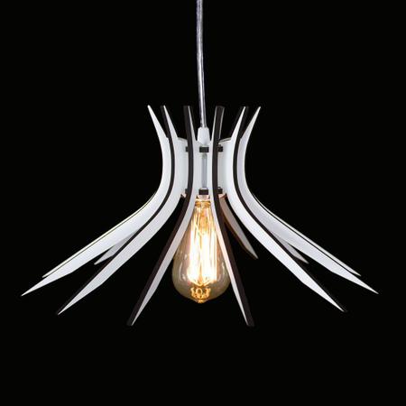 Imagem de Lustre Pendente design moderno Branco modelo catedral