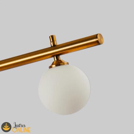 Imagem de Lustre Pendente Lumier Slim Dourado vintage 120x100cm G9 Lumier