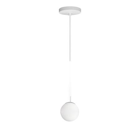 Imagem de Lustre Pendente ON LY - BRANCO com globo de vidro Branco