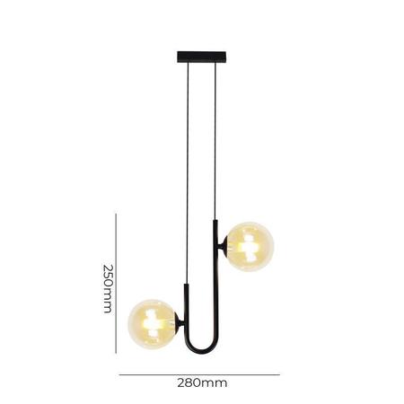 Lustre Pendente Quality Orbit II 1553 Preto G9 Bivolt Imagem de Lustre Pendente Quality Orbit II 1553 Preto G9 Bivolt