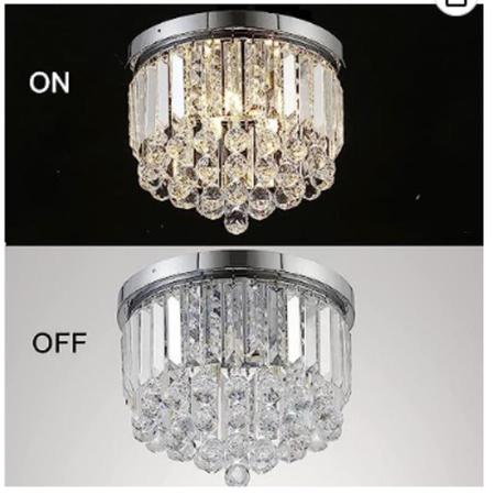 Imagem de Lustre plafon Para Quarto em Cristal K9 Legitimo