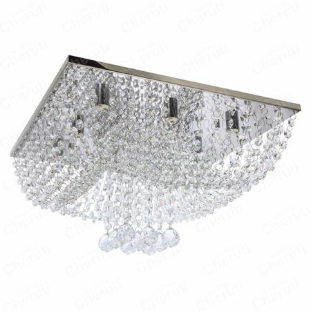 Imagem de Lustres cristal Legitimo 40x40 para 8 lâmpadas com esferas de cristal