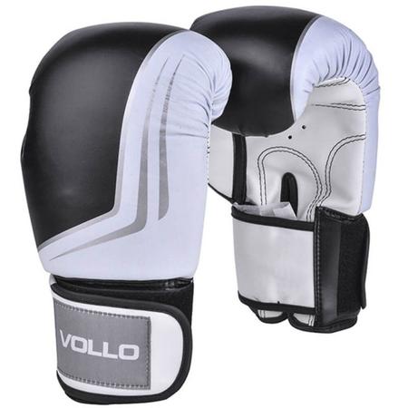 Imagem de Luva de Boxe Vollo VFG201-10 IFS Tamanho 10 Oz Preta e Branca