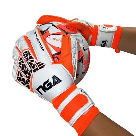 Imagem de Luva de Goleiro Masculina NGA Dorso de Soft Cinta Adesiva Látex 1152