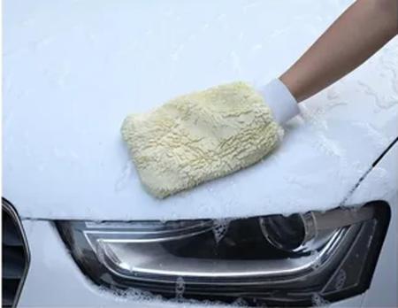 Imagem de Luva de lã para lavar e encerar carros Multiuso