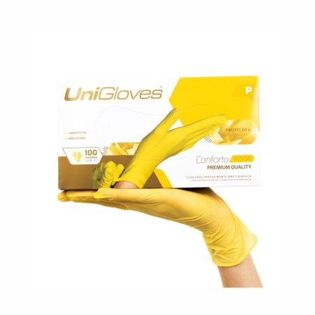 Imagem de Luva de Látex Unigloves Yellow