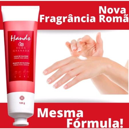Imagem de Luva De Silicone Romã Creme Para As Mãos Hands 100g