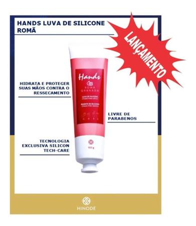 Imagem de Luva De Silicone Romã Creme Para As Mãos Hands 100g