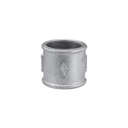 Luva Galvanizada 1/2 Pol Uso Geral - Kit com 5 Unidades - Menco Imagem de Luva Galvanizada 1/2 Pol Uso Geral - Kit com 5 Unidades