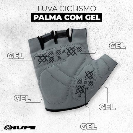 Luva Gel Meia Ciclismo Kit Combinadinho Hupi Bike Imagem de Luva Gel Meia Ciclismo Kit Combinadinho Hupi Bike