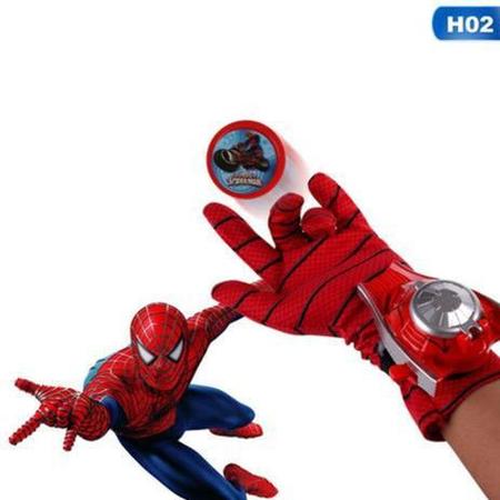 Imagem de Luva infantil Lança Discos Homem Aranha Brinquedo A Marvel Vingadores