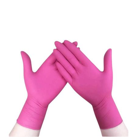 Imagem de Luva Látex Rosa Pink Unigloves Premium Com Pó (CX com 100 UN)