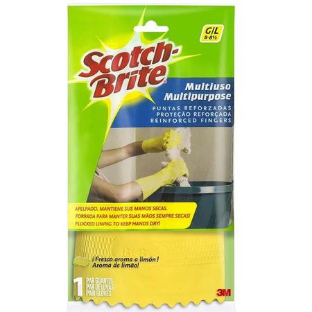 Imagem de Luva Multiuso SCOTCH-BRITE Tamanho G Amarela 3M