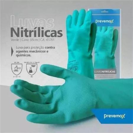 Imagem de Luva nitrilica tam.m (8) prevemax ca 43.761